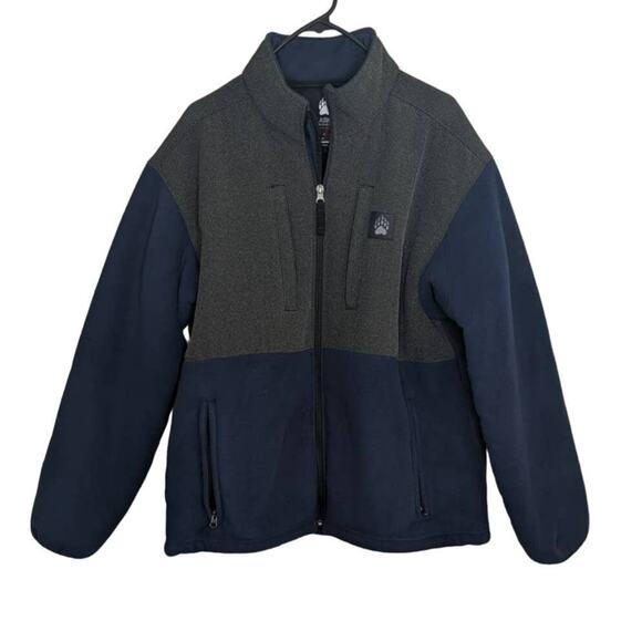Duluth Alaskan Hard gear blue and gray scuba  bear paw Warm jacket coat Large - Picture 1 of 11